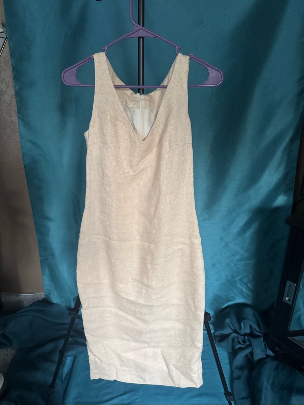 Textured Sleeveless Midi Dress | Minimalist 90s Quiet Luxury